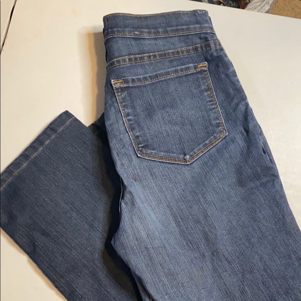 NYDJ straight leg size 12 medium wash denim jeans